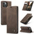 iPhone 15 Plus CaseMe 013 Multifunctional Horizontal Flip Leather Phone Case - Coffee