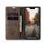 iPhone 15 Plus CaseMe 013 Multifunctional Horizontal Flip Leather Phone Case - Coffee