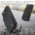 iPhone 15 Plus CaseMe C20 Multifunctional RFID Leather Phone Case - Black