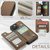 iPhone 15 Plus CaseMe C22 Card Slots Holder RFID Anti-theft Phone Case - Brown