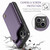 iPhone 15 Plus CaseMe C22 Card Slots Holder RFID Anti-theft Phone Case - Purple