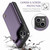 iPhone 15 Plus CaseMe C22 Card Slots Holder RFID Anti-theft Phone Case - Purple