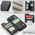 iPhone 15 CaseMe C22 Card Slots Holder RFID Anti-theft Phone Case - Black