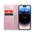 iPhone 15 Pro CaseMe 003 Crazy Horse Texture Leather Phone Case - Rose Gold