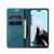 iPhone 15 Pro CaseMe 013 Multifunctional Horizontal Flip Leather Phone Case - Blue