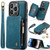 iPhone 15 Pro CaseMe C20 Multifunctional RFID Leather Phone Case - Blue