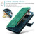 iPhone 15 Pro CaseMe C30 Multifunctional Leather Phone Case - Blue