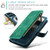 iPhone 15 Pro CaseMe C30 Multifunctional Leather Phone Case - Blue