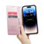 iPhone 15 Pro Max CaseMe 003 Crazy Horse Texture Leather Phone Case - Rose Gold