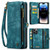 iPhone 15 Pro Max CaseMe 008 Detachable Multifunctional Leather Phone Case - Blue