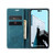 iPhone 15 Pro Max CaseMe 013 Multifunctional Horizontal Flip Leather Phone Case - Blue