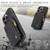iPhone 15 Pro Max CaseMe C20 Multifunctional RFID Leather Phone Case - Black