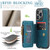iPhone 15 Pro Max CaseMe C20 Multifunctional RFID Leather Phone Case - Blue