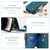 iPhone 15 Pro Max CaseMe C20 Multifunctional RFID Leather Phone Case - Blue
