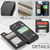 iPhone 15 Pro Max CaseMe C22 Card Slots Holder RFID Anti-theft Phone Case - Black