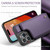 iPhone 15 Pro Max CaseMe C22 Card Slots Holder RFID Anti-theft Phone Case - Purple iPhone 15 Pro Max CaseMe C22 Card Slots Holder RFID Anti-theft Phone Case - Purple