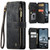 iPhone 15 Pro Max CaseMe C30 Multifunctional Leather Phone Case - Black