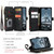 iPhone 15 Pro Max CaseMe C30 Multifunctional Leather Phone Case - Black iPhone 15 Pro Max CaseMe C30 Multifunctional Leather Phone Case - Black