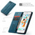 CaseMe-013 Multifunctional Retro Frosted Horizontal Flip Leather Case iPhone 6 / 6s, with Card Slot & Holder & Wallet - Blue