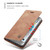 CaseMe-013 Multifunctional Retro Frosted Horizontal Flip Leather Case iPhone 6 / 6s, with Card Slot & Holder & Wallet - Brown