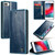 iPhone 6 Plus/7 Plus/8 Plus CaseMe 003 Crazy Horse Texture Leather Phone Case - Blue