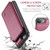 iPhone SE 2022 / SE 2020 CaseMe C22 Card Slots Holder RFID Anti-theft Phone Case - Wine Red