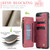 iPhone 7 Plus / 8 Plus CaseMe C20 Multifunctional RFID Leather Phone Case - Red