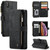 iPhone X / XS CaseMe-C30 PU + TPU Multifunctional Horizontal Flip Leather Case with Holder & Card Slot & Wallet & Zipper Pocket - Black