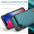 iPhone XS / X CaseMe C22 Card Slots Holder RFID Anti-theft Phone Case - Blue Green