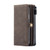 iPhone XR CaseMe 018 Detachable Multi-functional Horizontal Flip Leather Case with Card Slot & Holder & Zipper Wallet & Photo Frame - Brown