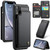 iPhone XR CaseMe C22 Card Slots Holder RFID Anti-theft Phone Case - Black
