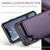 iPhone XR CaseMe C22 Card Slots Holder RFID Anti-theft Phone Case - Purple