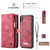 iPhone XR CaseMe Detachable Multifunctional Horizontal Flip Leather Case with Card Slot & Holder & Zipper Wallet & Photo Frame  - Red