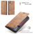 iPhone XR CaseMe-013 Multifunctional Retro Frosted Horizontal Flip Leather Case with Card Slot & Holder & Wallet - Brown