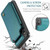 iPhone XS Max CaseMe C22 Card Slots Holder RFID Anti-theft Phone Case - Blue Green