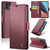 Motorola Moto G Stylus 5G 2023 CaseMe 023 Butterfly Buckle Litchi Texture RFID Anti-theft Leather Phone Case - Wine Red
