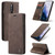 CaseMe-013 Multifunctional Retro Frosted Horizontal Flip Leather Case OnePlus 7 Pro, with Card Slot & Holder & Zipper Wallet & Photo Frame - Coffee