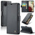 Samsung Galaxy A12 5G CaseMe 023 Butterfly Buckle Litchi Texture RFID Anti-theft Leather Phone Case - Black