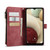 Samsung Galaxy A12 CaseMe-C30 PU + TPU Multifunctional Horizontal Flip Leather Case with Holder & Card Slot & Wallet & Zipper Pocket - Red