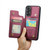 Samsung Galaxy A13 4G CaseMe C22 Card Slots Holder RFID Anti-theft Phone Case - Wine Red