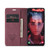 Samsung Galaxy A13 4G/A13 5G/A04S/A04/M13 5G CaseMe 013 Multifunctional Horizontal Flip Leather Phone Case - Wine Red