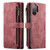 Samsung Galaxy A13 4G/A13 5G/A04S/A04/M13 5G CaseMe C30 Multifunctional Phone Leather Case - Red