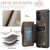 Samsung Galaxy A13 5G CaseMe C20 Multifunctional RFID Leather Phone Case - Dark Coffee