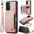 Samsung Galaxy A13 5G CaseMe C20 Multifunctional RFID Leather Phone Case - Pink