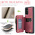 Samsung Galaxy A13 5G CaseMe C20 Multifunctional RFID Leather Phone Case - Red