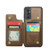 Samsung Galaxy A13 5G CaseMe C22 Card Slots Holder RFID Anti-theft Phone Case - Brown