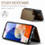 Samsung Galaxy A14 CaseMe C22 Card Slots Holder RFID Anti-theft Phone Case - Brown