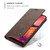CaseMe-013 Multifunctional Retro Frosted Horizontal Flip Leather Case Galaxy A20 / A30, with Card Slot & Holder & Wallet  - Coffee
