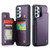 Samsung Galaxy A23 CaseMe C22 Card Slots Holder RFID Anti-theft Phone Case - Purple