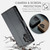 Samsung Galaxy A32 5G / M32 5G CaseMe 023 Butterfly Buckle Litchi Texture RFID Anti-theft Leather Phone Case - Black